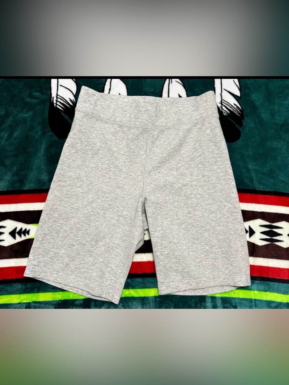 Gray Stretch Bike Shorts